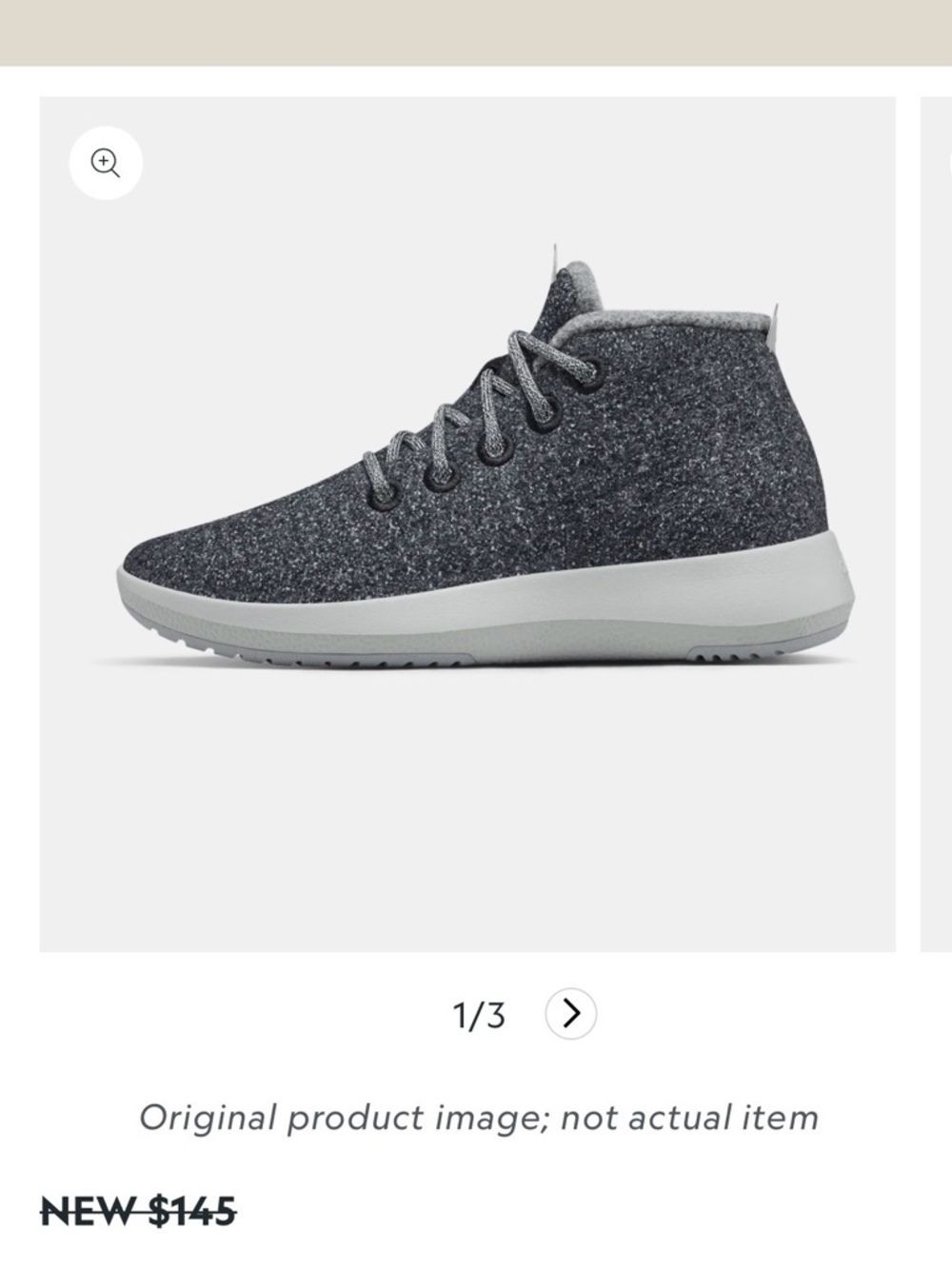Allbirds Men’s Wool Runner-Up Mizzle High-Top Sneakers Water Resistant Size 12